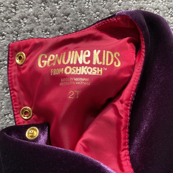 •OSHKOSH GENUINE KIDS COLLECTION• Girls Dark Purple Dress - Picture 5 of 8